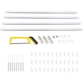 thumbnail image 2 of Miumaeov Ceiling Mount Curtain Track Kit with Hooks, Small Size for Space 9ft-12ft Wide, Scalable, 2 of 9