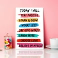 thumbnail image 2 of Positive Inspirational Quotes Wall Art Canvas,Today I Will Stay Positive Learn & Grow Motivational Canvas Prints Framed Wall Art for Kids Room Nursery Décor,Encouragement Gifts for Kids Teens, 2 of 5