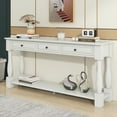 thumbnail image 2 of Furvclv 63" Entryway Table, Console Table With 3 Drawers And Bottom Open Shelf, Narrow Long Sofa Table For Living Room, Couch, Hallway, Foyer, Kitchen Counter, 2 of 9