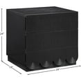 thumbnail image 3 of Meridian Furniture Scallop Black Night Stand, 3 of 9