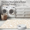 thumbnail image 5 of ODIKA 6'x9' Machine Washable Non-Slip Area Rug, Creamy Speckled Hide Motif High Traffic Rug, Beige, 326176, 5 of 5