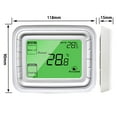 thumbnail image 2 of Mistaha LCD Digital Thermostat T6861 Series 9P 2-Control/12P 4-Control Fan Controller Room Temperature Regulator T6861H2WG Horizontal Green Screen, 2 of 6
