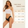 thumbnail image 3 of Sunm Boutique Cheeky Underwear for Women Cheeky Panties Lace Stretch High Cut 6 Pack, 3 of 6