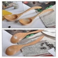 thumbnail image 2 of 4 Pcs Wooden Spoons Soup Spoons Natural Wooden Spoons Dessert Spoon Tea Spoon, 2 of 4