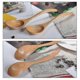 thumbnail image 2 of 4 cucharas de madera: cucharas soperas, cucharas de madera natural, cuchara de postre y cuchara de té., 2 of 4