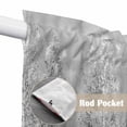 thumbnail image 2 of Grey Vintage Kitchen Window Curtains, Swag Curtains Valance for Bedroom Living Room Bathroom, Modern Abstract Art Oil Paiting Rod Pocket Window Treatment Curtain Block Drapes 2 Panels 36"x36", 2 of 9