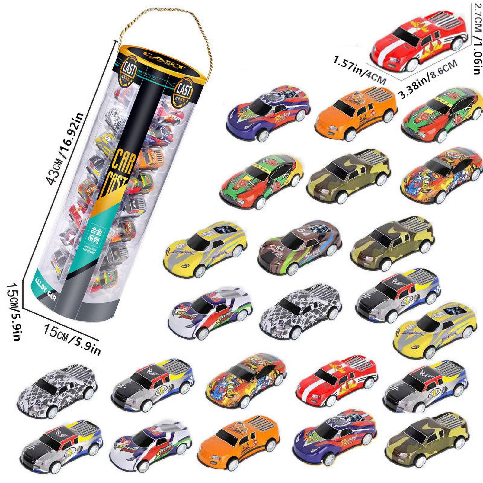 Trucks Toys 24Pcs Collector's Edition Metal Racing Car Toys Assorted Car Models For Kids Boys And Girls Gifts For Gifts And Parties