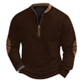 thumbnail image 2 of Blusas y camisas de manga larga con cuello redondo Sudadera con capucha de cuello redondo para hombre Jersey estampado Blusa de poliéster de manga larga para hombre, 2 of 4