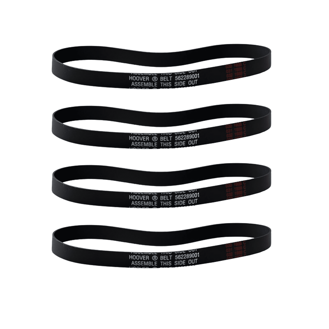 Hoover AH20065 TSeries Flat NonStretch 4 Belts For Models UH70205