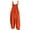 Orange, variant on Prolriy Jumpsuits for Women, Womens Boho Floral Jumpsuits Cotton Linen Sleeveless Spaghetti Strap Baggy Romper Wide Leg Overalls with Pockets Womens Jumpsuit Black XXXL