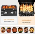 thumbnail image 6 of Kadyn Camping Grill, Outdoor BBQ Grill,Outdoor Grills,2-Burner Propane Gas Grill 20000 BTU Outdoor Portable with Thermometer, 6 of 9