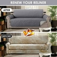 thumbnail image 3 of Three Seater Sofa Covers Couch Slipcovers Reversible Quilted Furniture Protector, Improved Couch Shield , Micro Fabric Pet Cover Sofa, Seat Width Up to 70", 3 of 7