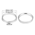 thumbnail image 4 of 4pcs OD 66.6mm to ID 60.1mm Aluminum Alloy Vehicle Hub Centric Rings Wheel Bore Center Spacer, 4 of 6