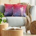 thumbnail image 5 of Ambesonne Modern Throw Pillow Cover 2 Pack, Little Mermaid Face Hair, 16", Red Violet Cream, 5 of 7