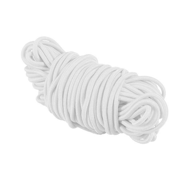 1PC 10M Long Round Stretch Rope Rubber Band Elastic Cord Multi-purpose  Elastic String Sturdy Elastic Rope for Store Home Use White 
