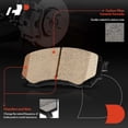 thumbnail image 3 of A-Premium Front Ceramic Disc Brake Pads Set Compatible with Mazda 6 2014-2021, 4 Pcs, 3 of 8