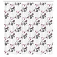 thumbnail image 3 of Ambesonne Paisley Shower Curtain, Abstract Cultural Swirling, 69"Wx75"L, Black Grey and Pink, 3 of 3
