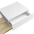 thumbnail image 4 of Coffee Table, High-Gloss White, Side Tables, Coffee Tables with Glass and LED Effect, 4 of 14