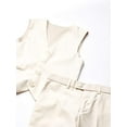 thumbnail image 2 of Geoffrey Beene Boy's Modern Fit 5-Piece Jacket Vest Trousers Shirt Tie Notch Lapel Suit Set - Colors, 2 of 5