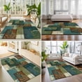 thumbnail image 4 of Area Rugs 4'x6'. Teal Green Boho Carpet Runner Indoor Outdoor Rugs Home Decor Aesthetic, Color Block Geometric Modern Non Slip Mats Washable Accent Rug for Living Room Bedroom, 4 of 8