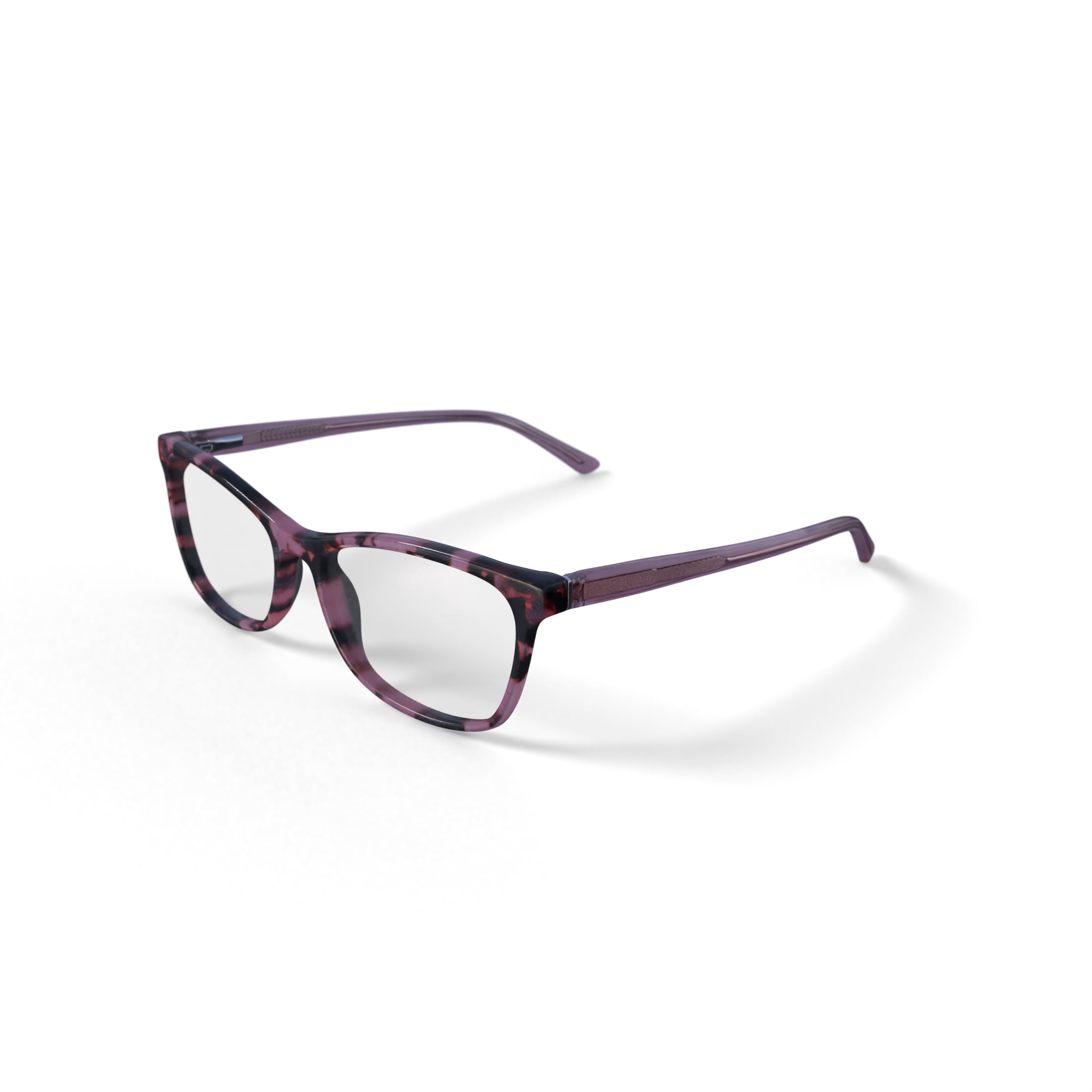Walmart Women's Isabella Square Prescription Eyeglasses with Case, Pink Tortoise