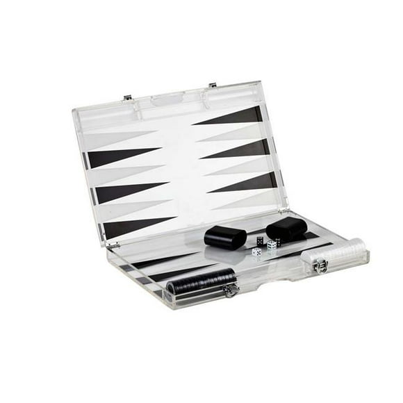 Infinity Ensemble de Backgammon Lucite Noir - BG180BK