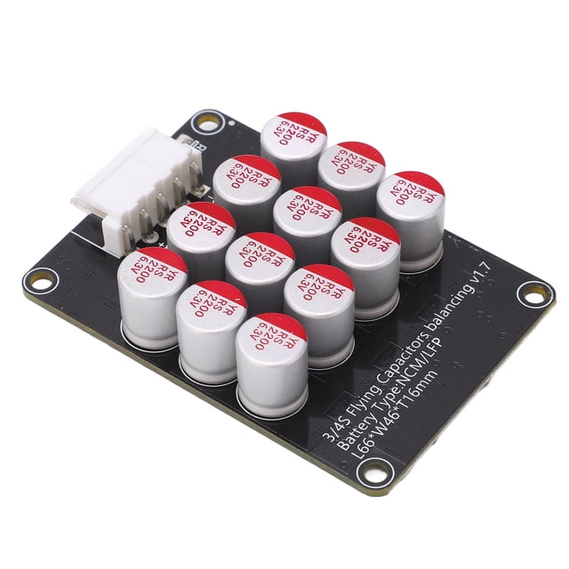 Tablero de Equilibrio de Baterías, Fácil Instalacia de Batería Equalizador Activo Bajo Resistencia Interna MOS 0-5.5a 3S 4S Para HerramientA Eléctrica