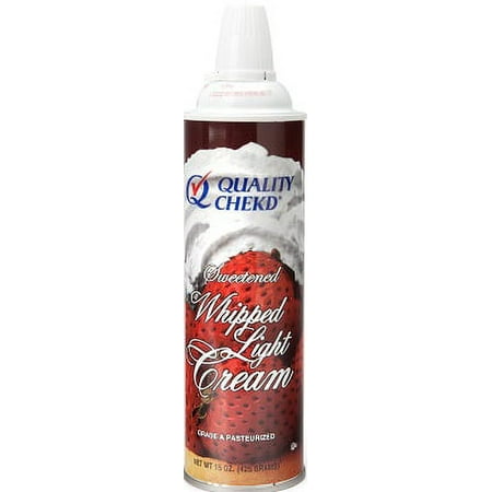 Quality Chekd' Sweetened Whipped Light Cream, 15 Oz.