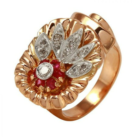 Foreli 0.47CTW Diamond 14K Rose Gold Ring MSRP$5600.00