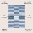 thumbnail image 4 of JONATHAN Y SANTA MONICA 5 x 8 Area Rug, Sukie Offset Stripe - Blue/Ivory, SMB133D-5, 4 of 8