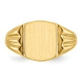 thumbnail image 4 of 14k 8.5x10.5mm Cushion Closed Back Signet Ring RS390, 4 of 5