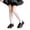 Pink, variant on fnnxnal Girls Knee High Cotton Ribbed Socks for School Uniform, Solid Gray,Size 42