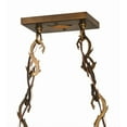 thumbnail image 2 of Meyda 148975 34 in. Deer Through The Trees Oblong Pendant, Antique Copper & Silver Mica, 2 of 7