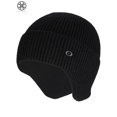 thumbnail image 2 of Luxtrada Mens Peaked Knit Winter Warm Fleece Lined Cap Knit Earflap Hat Stocking Caps with Ears Warm Hat (Black), 2 of 9