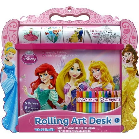 Disney Princess Rolling Art Desk Walmart Com Walmart Com
