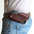 thumbnail image 1 of Riñonera EDC de cuero para exteriores para hombre, con hebilla de cinturón, para teléfono móvil, riñonera para teléfono móvil, riñonera para teléfono móvil, 1 of 1