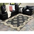 thumbnail image 2 of Furnish My Place Design1087 Charcoal 4'5"x7' Contemporary Oriantal Modern Floral Area Rugs For Indoor & Outdoor, Easy To Clean & Fade Resistant Washable Rug, Charcoal, 2 of 5