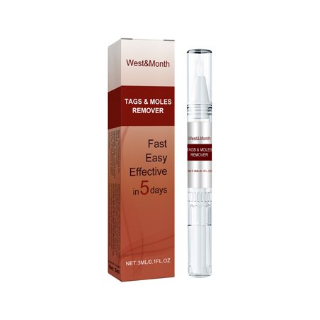 West & Month Wart Pen, Repair Mole Fleshy Dermatogens Flat and Smooth Skin Wart Care Pen