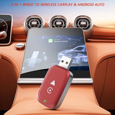 VONKY Wireless Car Play /Android Auto Adapter Car Play Adapter Adapter Wireless Car Play Adapter Convenient Durable Orange