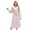 Light Pink, variant on HEARTNICE Womens Plush Hooded Robe, Soft Fluffy Fleece Long Warm Bathrobes,(Light Blue,L-XL)