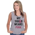 thumbnail image 3 of Breast Cancer BCA My Squad Wears Pink Womens Plus Size Graphic Tank Top Brisco Brands 2X, 3 of 5