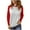 Red, variant on XuJwPNcy Women's Long Sleeve Shirts Slim Stretchy Color Block Tops Casual Crew Neck Pullover Tops Basic Tees