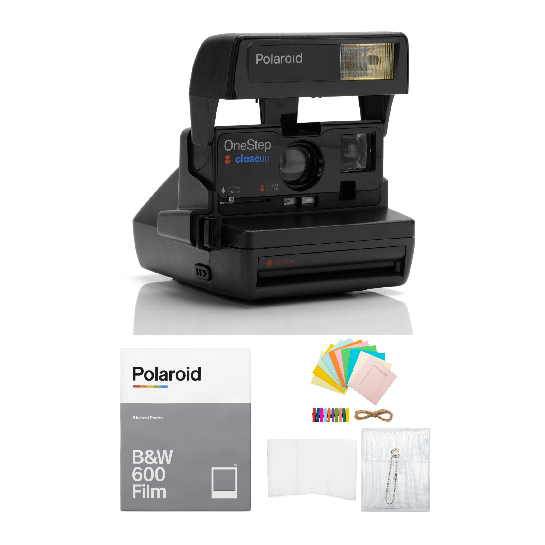 Polaroid 600 Close Up Instant Camera with B&W 600 Film & Accessory Bundle - image 1 of 19