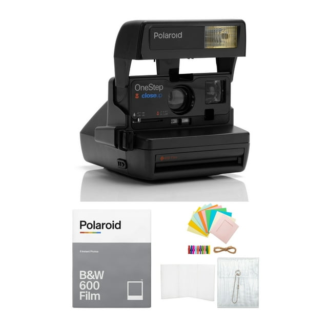 Polaroid 600 Close Up Instant Camera with B&W 600 Film & Accessory Bundle