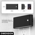 thumbnail image 4 of YANSUN 2-Pack Plug-in Motion Sensor Night Lights - Dimmable 3000K Warm White LED with Auto on/off for Hallway Bedroom Rooms, 4 of 7