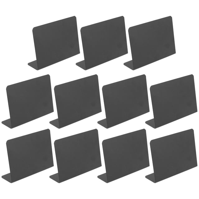 SWETRACE 12Ud Pizarras Decorativas Negras De Plástico Para Escritura Y Señalización En Fiestas Y Eventos