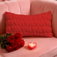 thumbnail image 2 of HomeDM Valentine's Day Pillow Covers - 19.6"x11.8" Heart Love Romantic Living Room Decorative Throw Pillowcases for Couch Bed Sofa Xmas Wedding Day, 2 of 6