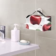 thumbnail image 6 of Red Apples Pattern Tissue Box Cover Leather Square Rectangle Tissue Box Holder for Bathroom Living Room Desk Office Decor, 6 of 7