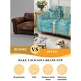 thumbnail image 5 of Green Tree Coastal Beach Couch Cover for 2 Cushion Couch, Vintage Tropical Plant Washable Love Seat Sofa Covers Slipcover, Throw Sofa Covers for Pets, Furniture Protector 71"x102", 5 of 9