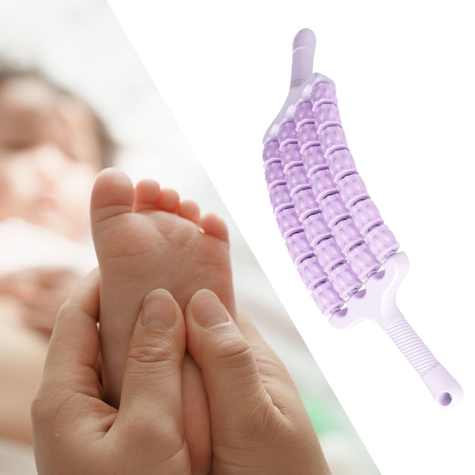Dualoai Massage Roller Stick Body Muscle Relaxation for Exercise Outdoor Indoor Back Purple